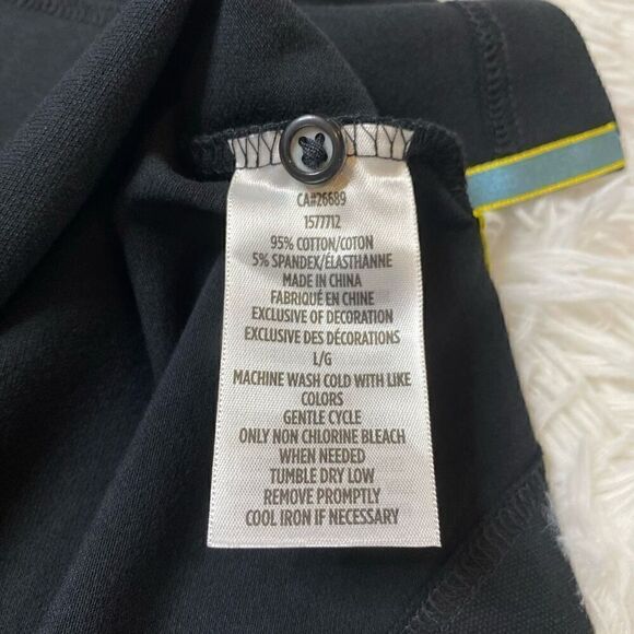 Robert Graham Mens Polo Shirt Size Large Black Golf Collared Tshirt - Picture 6 of 10